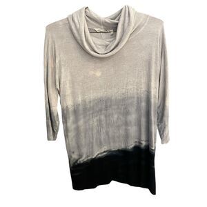 Soft Surroundigs women's S cowl neck tunic moonrock made in USA NWT